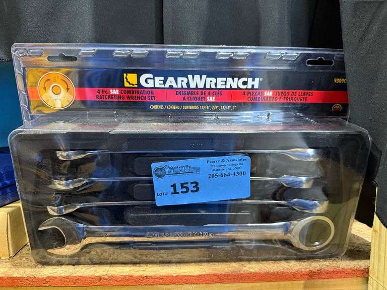 New 4-Pc Gear Wrench Ratcheting Wrench Set image