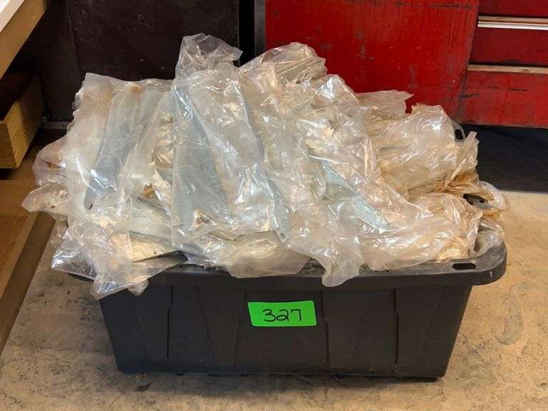 Lot - Metal Brackets in Storage Container image