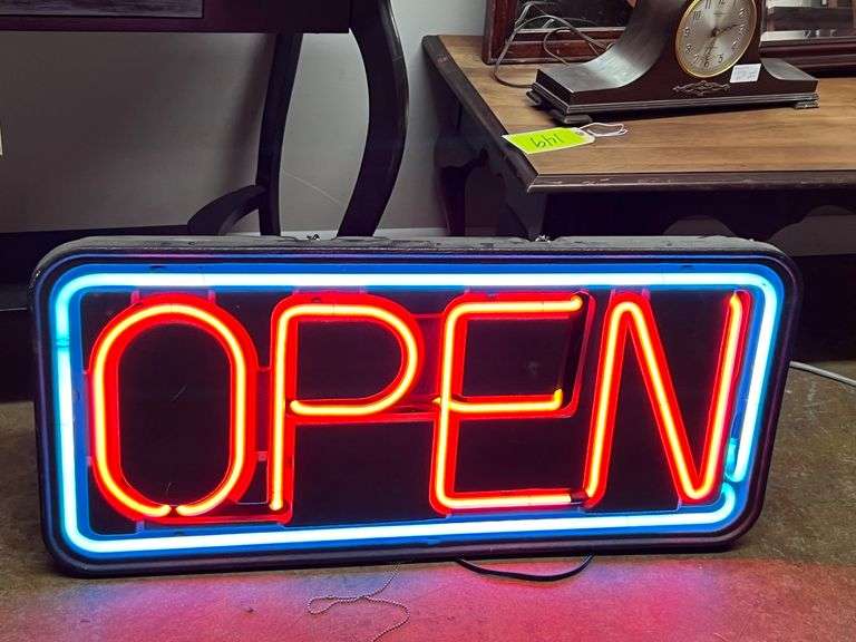 Neon "Open" Sign image