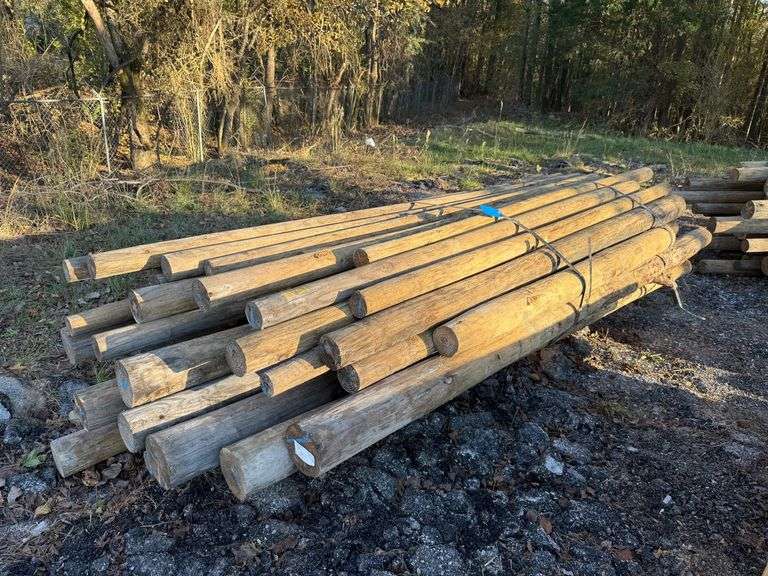Untreated Wood Posts, Qty: 54 image