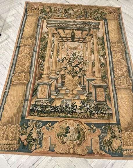 Incredible 16th/17th Century Flemish Silk and Wool Figural Tapestry image