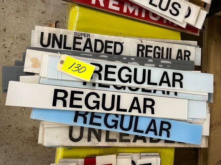 Lot - Assorted Fuel Signs image