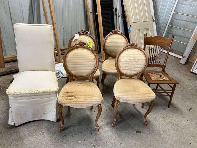 Lot - (6) Assorted Vintage Chairs image