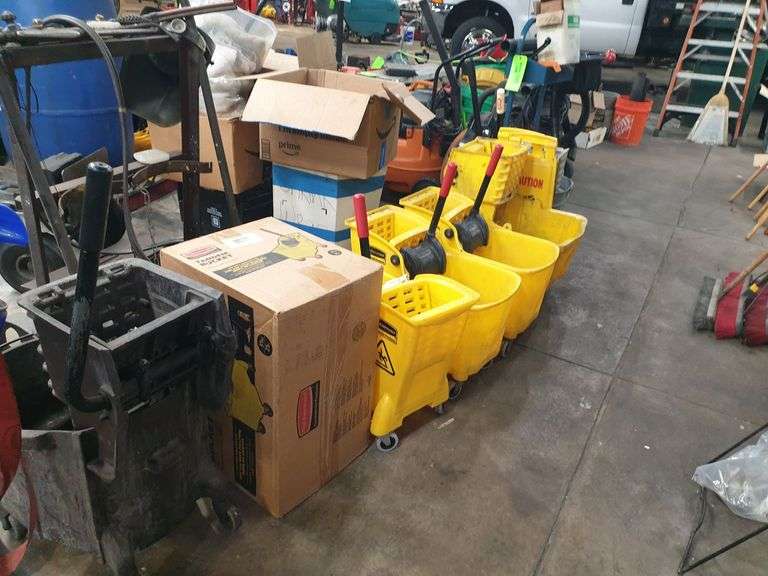 Lot of Mop Buckets (1 is new in box) image