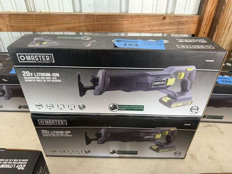 (2) Master Mechanic 20V Reciprocating Saw image