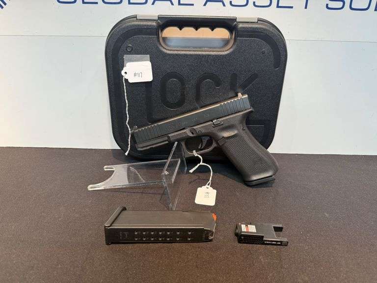 Glock 17 Gen5 9mm Pistol with Additional Magazine, Ultrathin Green Laser and Hard Case image