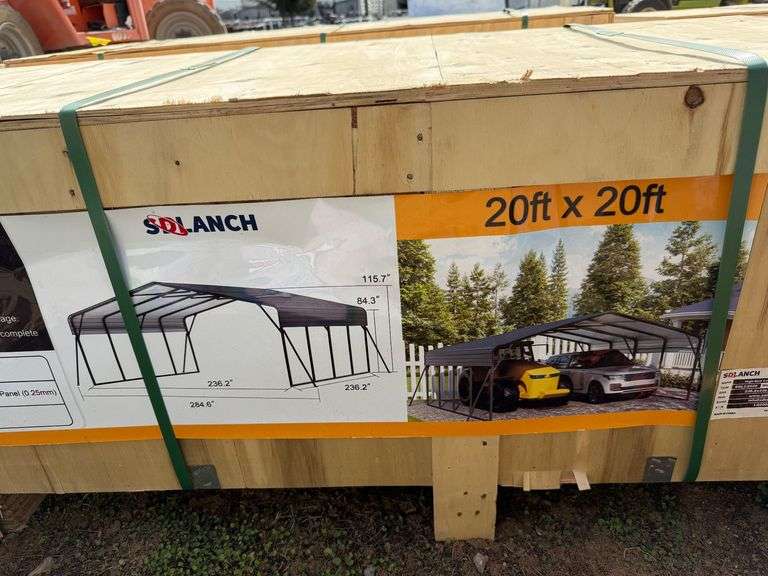 2025 SDLanch Unused SDLC2020 High-End Carport 20ftx20ft image