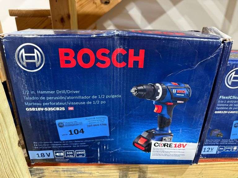 New Bosch 1/2 in Hammer Drill - 18V with Battery and Bag image