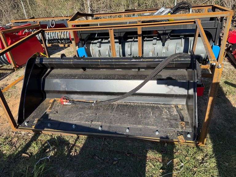 2025 Raytree Unused RMRB72 Skidsteer 72in Power Rake Bucket image