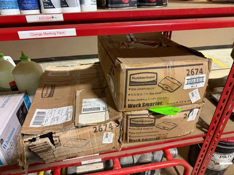 Lot - Hinge Lids, and a Mailbox image