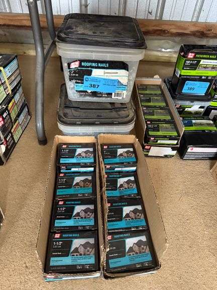 Grip Rite Lot - Roofing Nails - 1in, 1-1/2in, 2in image