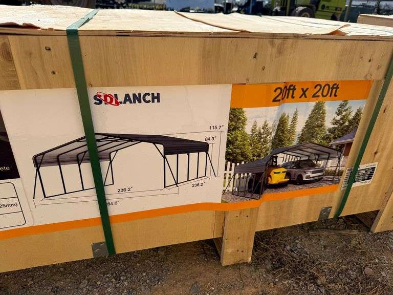2025 SDLanch Unused SDLC2020 High-End Carport 20ftx20ft image