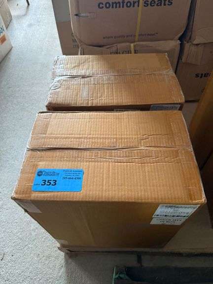 (2) Signature Hardware Floating Reversible Pyramid Iron Shelf - Black image