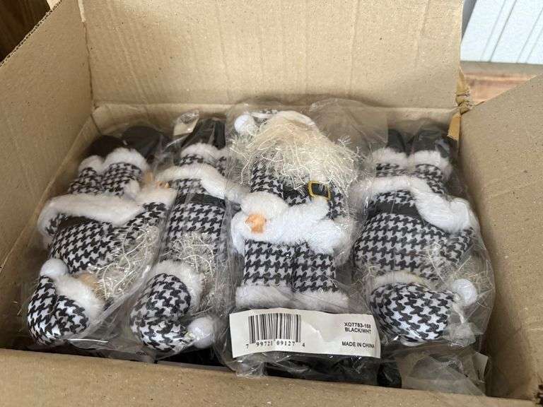 (5) Boxes of 72-5in x 9in Santa Hanging Ornament image