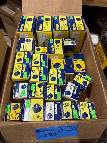 (25) New Irwin Bimetal Hole Saw - Assorted Sizes image