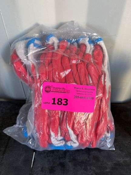 12-Pack Work Gloves, Commercial Latex Palm image