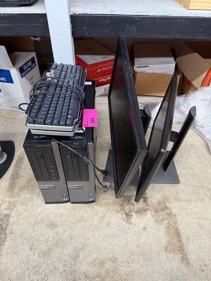 (2) Desktop Computer with Keyboards image