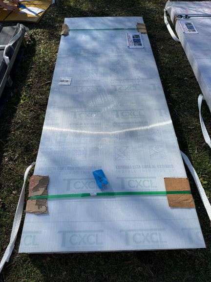 Clear Multiwall Polycarbonate Panels, 7.87ft L x 2.91ft W x 6mm Thick - 20 Pieces image