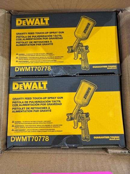 (2) Dewalt Gravity Feed Touch-Up Spray Gun image