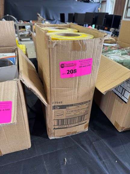 Lot - 3" X 1000' Yellow Caution Tape image