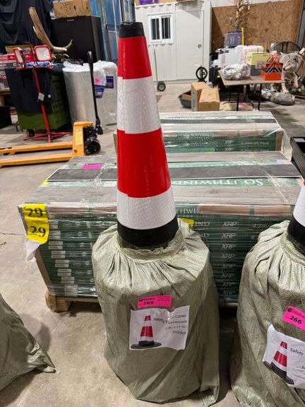 (20) Safety Traffic Cones, 15in x 27in image