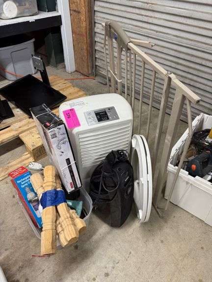 Household Lot - (4) Table Legs, Delta Faucet, Dehumidifier, Heater, Baby Gate, Toilet Seat, Etc image