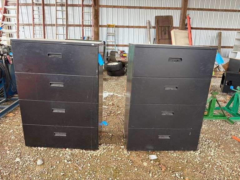 (2) 4-Drawer Lateral Filing Cabinet image