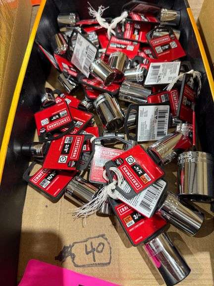 (40) New Craftsman SAE Chrome Sockets image