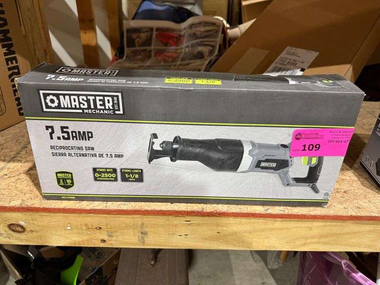 New Master Mechanic Reciprocating Saw - Corded image