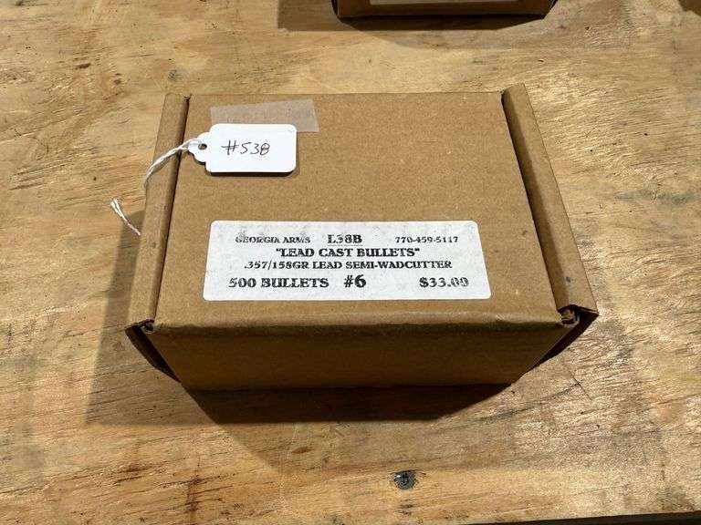 Georgia Arms "Lead Cast Bullets" .357/158GR Lead Semi-Wadcutter - 500 Bullets image