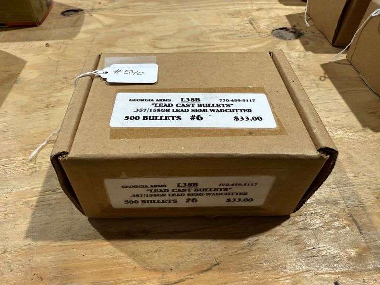 Georgia Arms "Lead Cast Bullets" .357/158GR Lead Semi-Wadcutter - 500 Bullets image