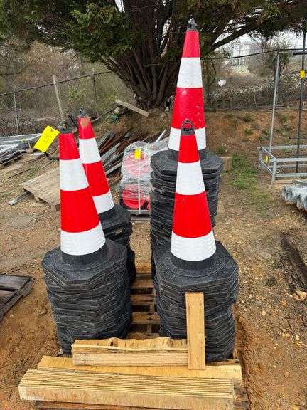 Pallet - Approx (76) IRanch Unused IRSTC Safety Traffic Cones image