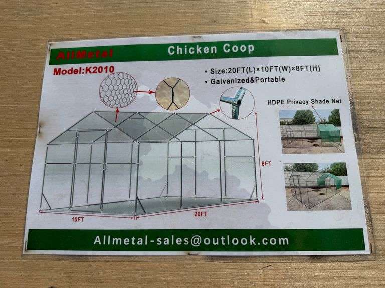 2025 AllMetal Unused K2010 Chicken Coop image