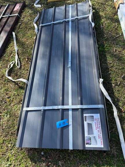Gray Metal Roof Panels, 7.87ft L x 3ft W x 4mm Thick - 70 Pieces image