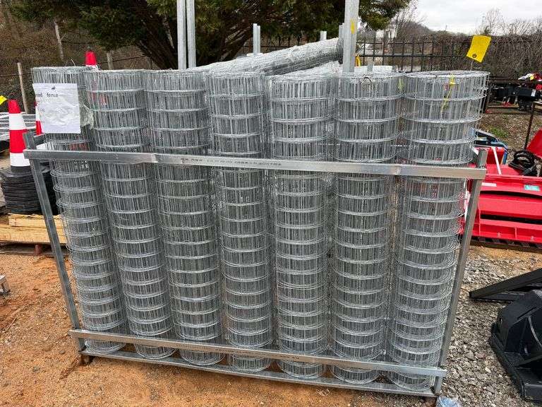 (7) Rolls - Aboss Unused Galvanized Fence image