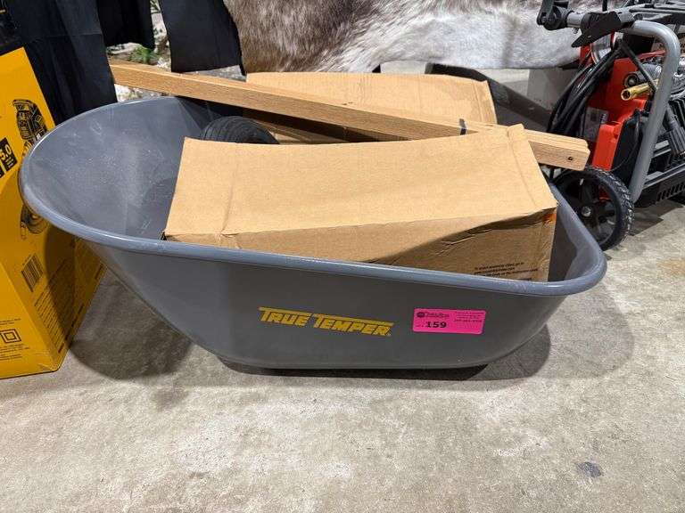 New True Temper Wheel Barrow with 2 Wheels and Accessories image