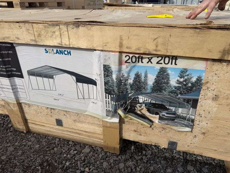 2025 SDLanch Unused SDLC2020 High-End Carport 20ftx20ft image