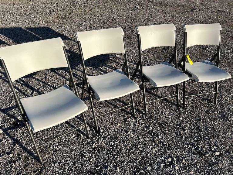 (4) Lifetime Folding Chairs image