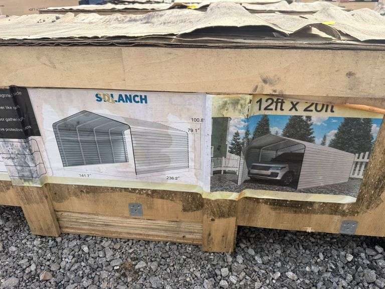 2025 SDLanch Unused SDLC1220 High-End Carport 12ftx20ft image