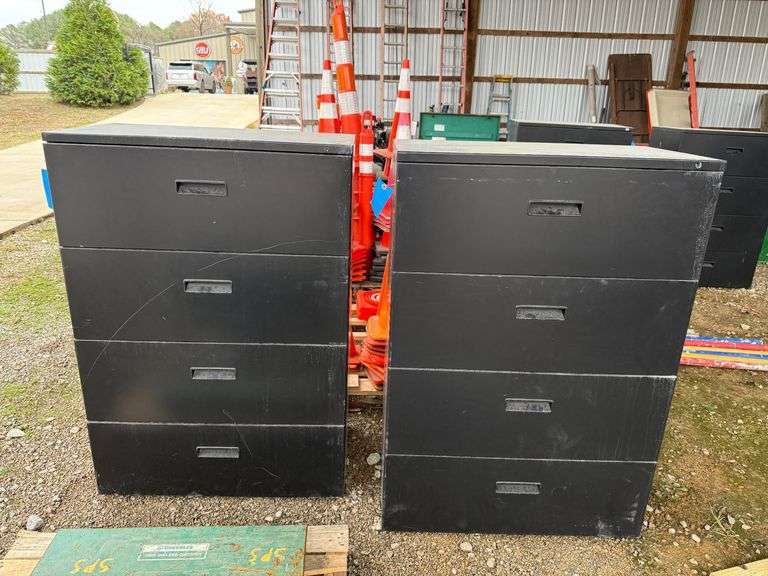 (2) 4-Drawer Lateral Filing Cabinet image