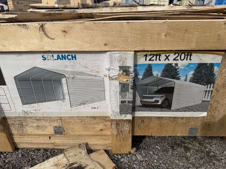 2025 SDLanch Unused SDLC1220 High-End Carport 12ftx20ft image