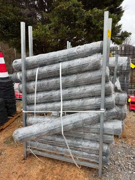 (10) Rolls - 2025 KJ Unused K1230 Hot-Dip Galvanized Field Fence image