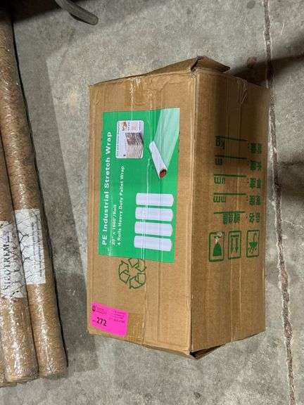(4) Rolls Heavy Duty Pallet Wrap, 20in x 1600ft Roll image