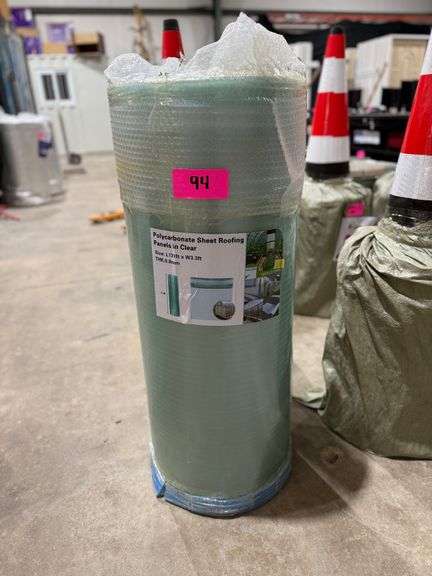 Clear Polycarbonate Sheet Roofing Panels, 13ft L x 3.3ft W x 8mm Thick - 1 Roll image