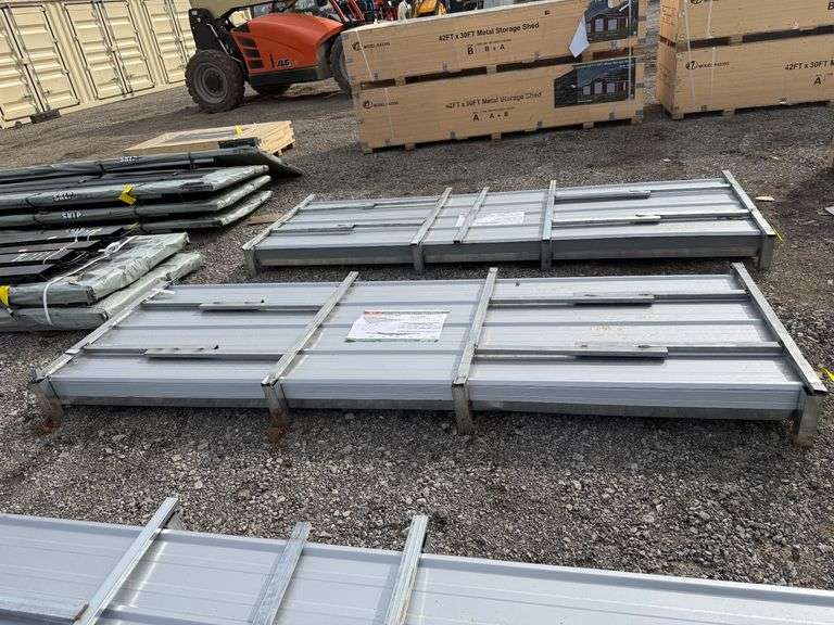 (100) 2025 KJ Unused K0311 HD 10ft Long Galvalume Corrugated Steel Panels image