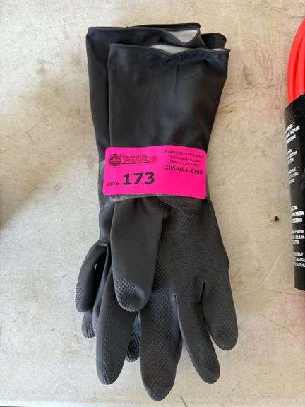 (4) Rubber Gloves - Size: Medium image