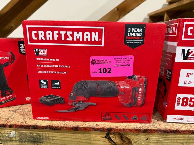 New Craftsman CMCE500D1 Oscilating Tool Kit with Battery and Charger image