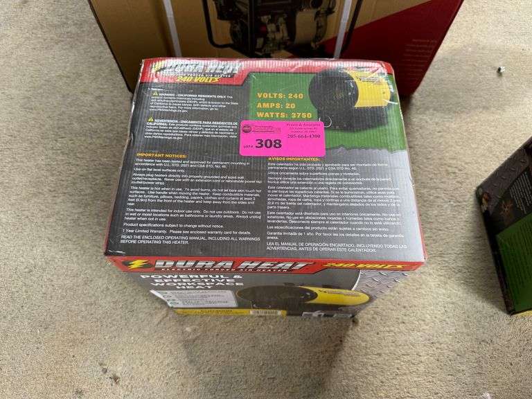 Dura Heat 240V Electric Forced Air Heater image