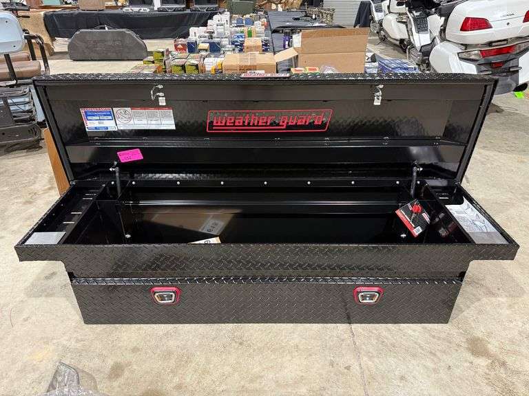 New Weatherguard Saddle Box Low Profile Aluminum with Accessories image
