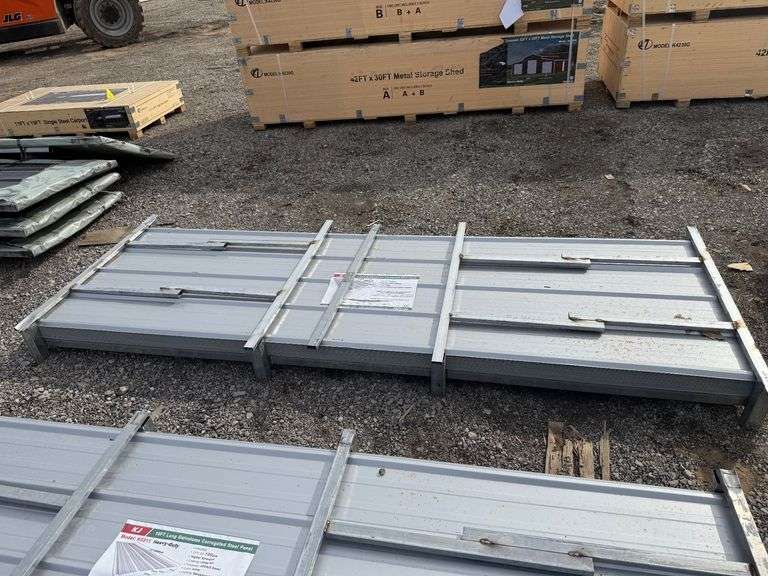 (100) 2025 KJ Unused K0311 HD 10ft Long Galvalume Corrugated Steel Panels image